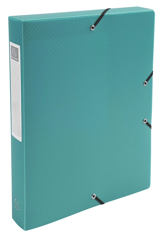 Exacompta 8-Pack Green A4 Filing Boxes - 4cm Spine
