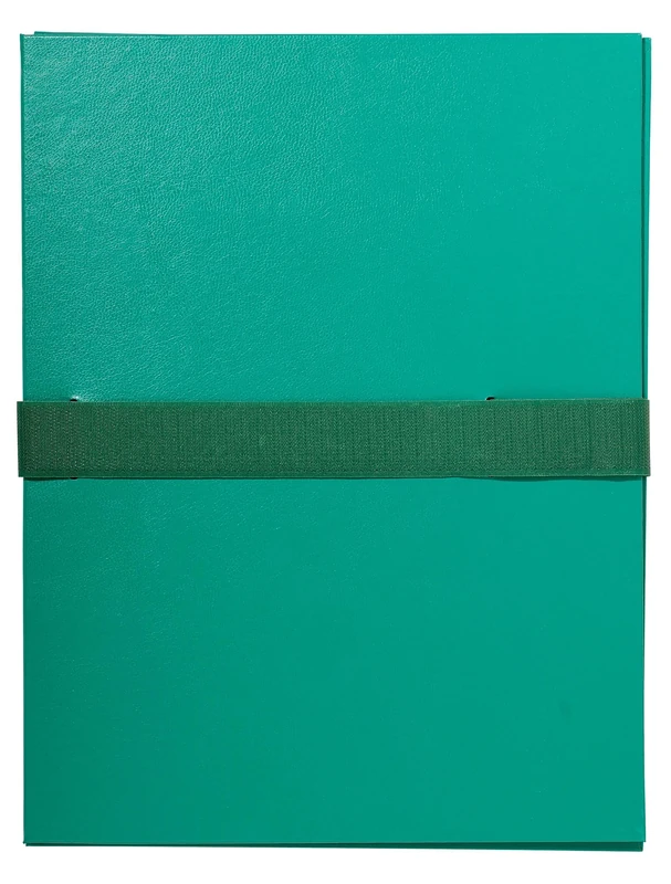Exacompta Balacron Expanding Spine Folder, A4, Hook & Loop Strap - Green
