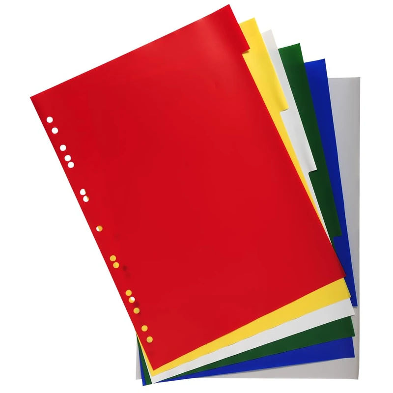 Exacompta 100 dividers PP flexible 6 blank tabs A4