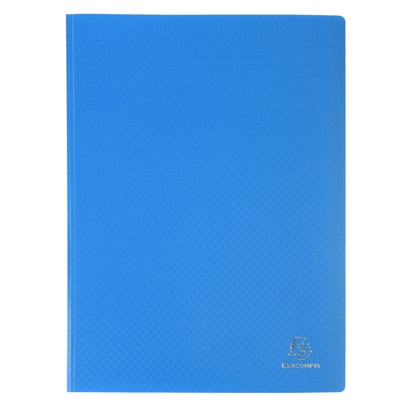 Exacompta - Ref 8550E - Soft PP Welded Display Book - Suitable for A4 Documents, Lightweight, 50 Pockets, 100 Viewing Pages - Assorted Cover Colours (Pack of 12)