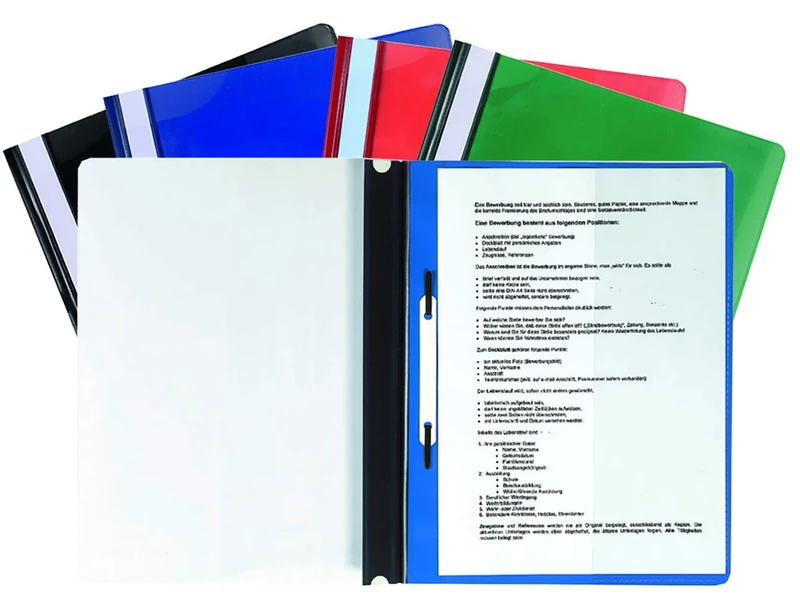 Exacompta - Ref 439900B - PVC Transfer File - Suitable for Holding A4+ Documents, Transparent PVC Cover to Identify Contents, Holds Approx. 100 Sheets - Assorted Colours (Pack of 20)