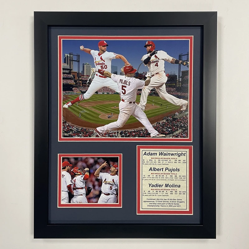 Legends Never Die St. Louis Cardinals 11" x 14" Framed Photo Collage, Inc. - Big Players