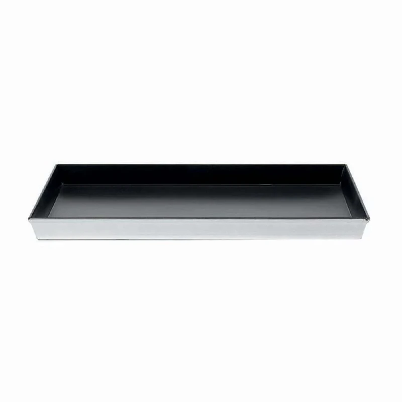 Pentole Agnelli Pastry & Pizza Non Stick Rectangular Baking Pan, Dimension 45 x 35 x 3 Cm, Aluminium, Black