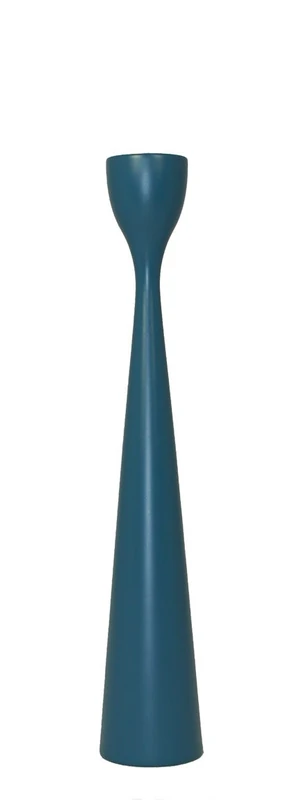 Freemover Rolf Beech Wood Candle Holder, Teal 33 cm - Image 1