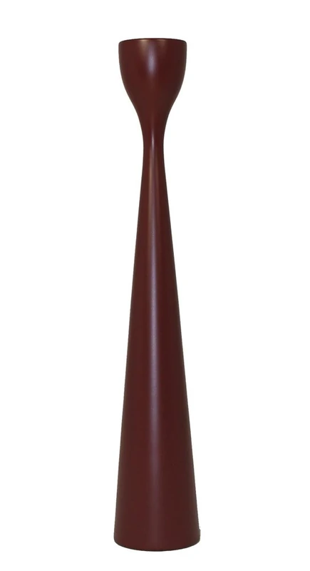Freemover Rolf Beech Wood Candle Holder, Dark Red, 38 cm