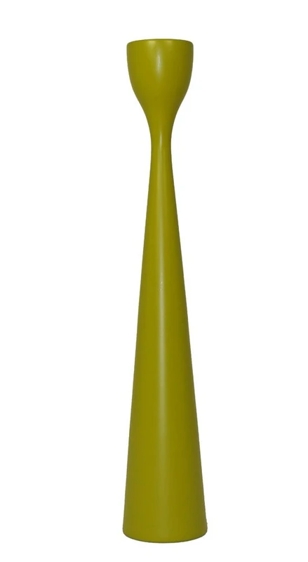 Freemover Rolf Beech Wood Candle Holder, Green, 38 cm