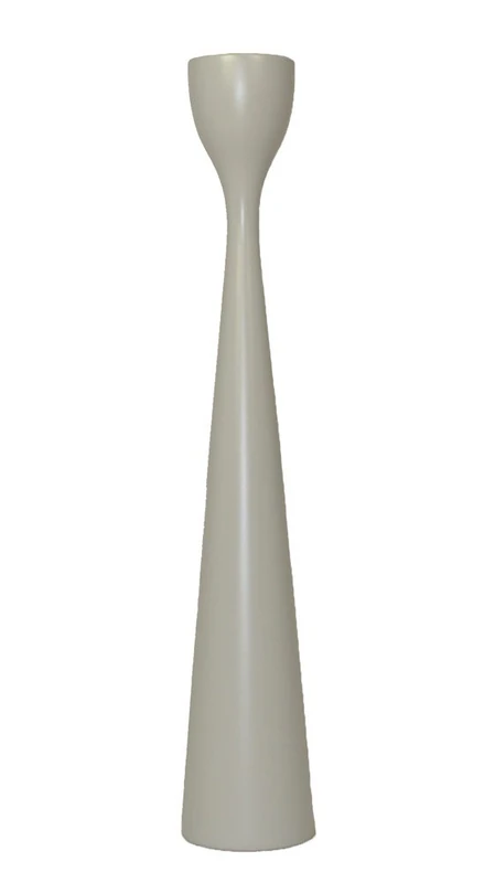 Freemover Rolf Beech Wood Candle Holder, Grey, 38 cm