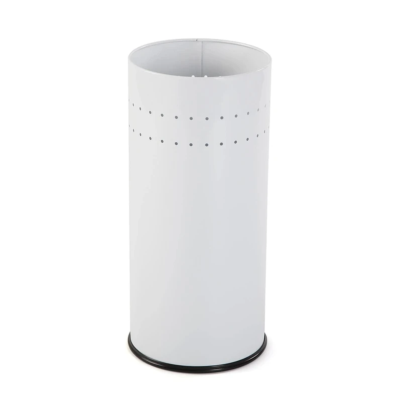 Versa - Metal Umbrella Stand 50 x 23 x 23cm 50 x 23 x 23 cm white