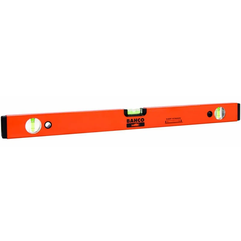 Bahco 426-1000 Spirit Level with 3 Vials Precision, Orange/Black, 1000 mm