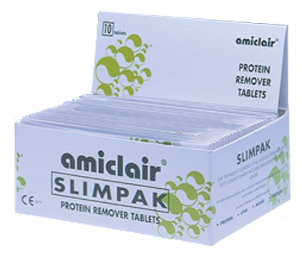 Amiclair Weekly Enzymatic Protein Remover Contact Lens Cleaning Tablets (Slim Pack 10 Tablets)