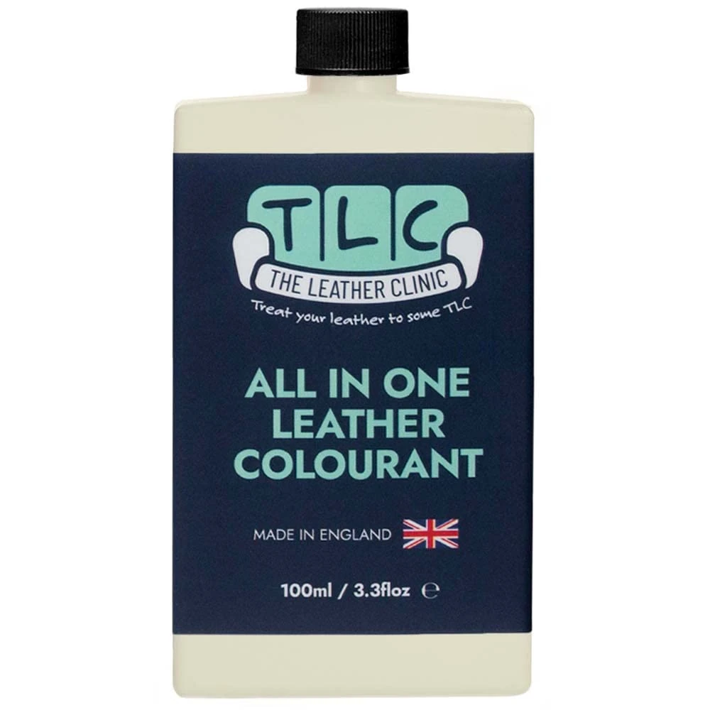 The Leather Clinic All in One Leather Colourant | Self Seal Leather Dye Repair Paint | Recolour Furniture, Sofas, Car Seats (Cream, 100ml)