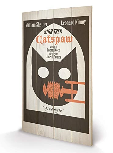 Pyramid International Star Trek Catspaw Wood Print, Multi-Colour, 45 x 76 x 1.3 cm