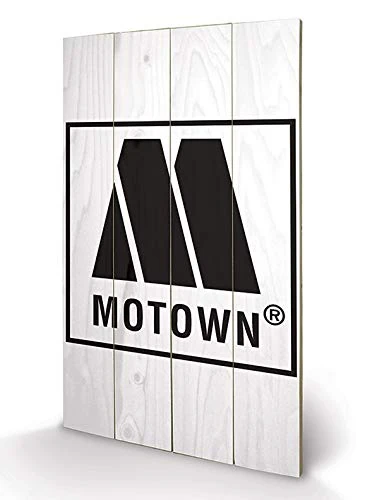 Pyramid International Motown Logo Wood Print, Multi-Colour, 45 x 76 x 1.3 cm