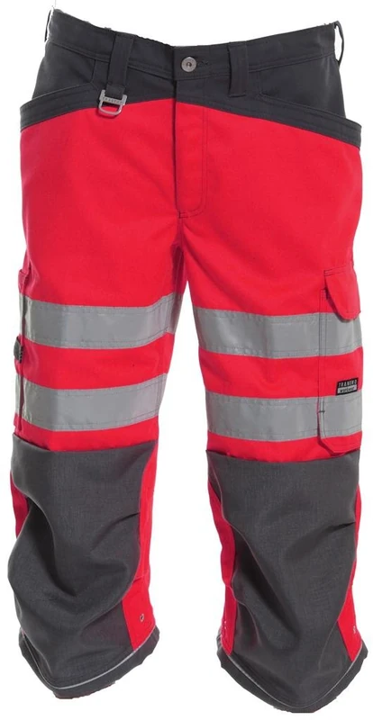 Tranemo 4090-45-97-C44 Size C44 "First Grade Hi-Vis" 3/4 Length Trousers - Red/Grey - Image 1