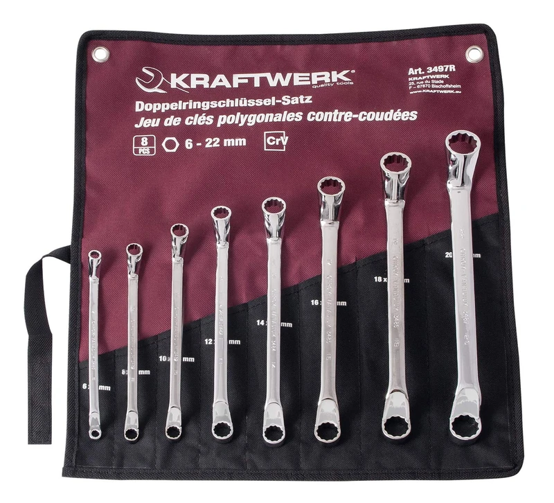 Kraftwerk 3497R Bag 8 Torx Keys Flat 2 Forks 6-22 mm - Image 1