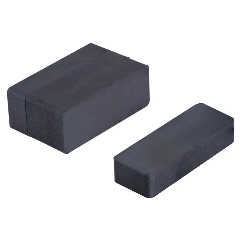 Y30BH Ferrite Magnet for Arts, Crafts, Model Making, DIY and Hobbies - 50mm x 19mm x 10mm thick - 3kg Pull - Pack of 100