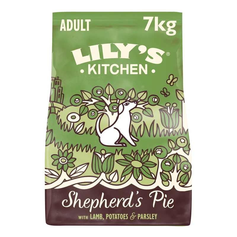 Lily’s Kitchen Made with Natural Ingredients Adult Dry Dog Food Shepherd’s Pie Balanced Recipe 7kg Bag