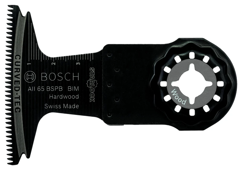 Bosch Professional 5x BIM Plunge Cutting Saw Blade AII 65 BSPB (for Hardwood, 40 x 65 mm, Accessory Multitool)