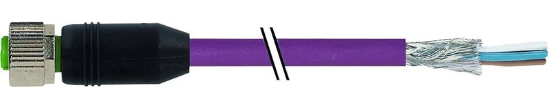 Murrelektronik stay connected DeviceNet 7000-13225-8030500 M12 Socket 0° Cable End