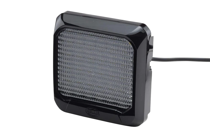 HELLA 1GA 995 193-021 LED-Worklight - Flat Beam 500 - 12/24V - 500lm - mounting/Bolted - 2-point fastening - Short distance lighting - Cable: 2000mm - Plug: open cable ends