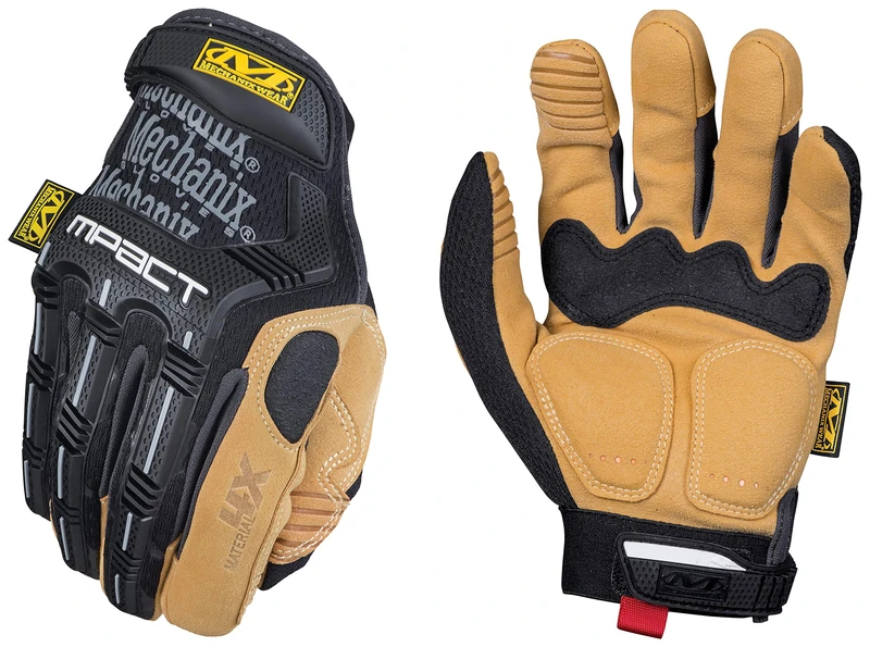 Mechanix Wear - Material4X M-Pact Gloves (Large, Black/Brown)