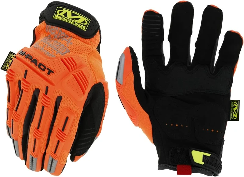 Mechanix Wear Hi-Viz M-Pact® Gloves (Small, Fluorescent Orange)