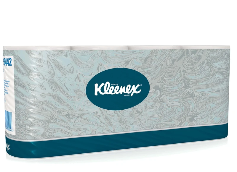 Kleenex, 8442, Toilet Tissue Rolls, 2 Ply, White, 64 small rolls x 350 sheets