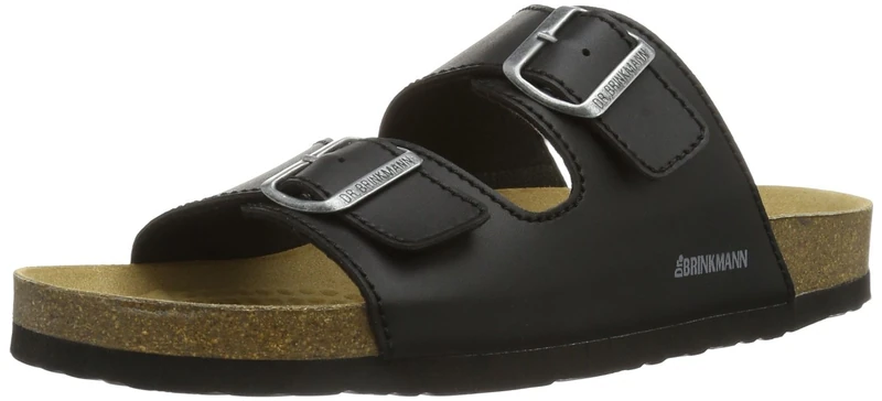 Dr. Brinkmann Mens deep Bed Mules, Black, 8 UK