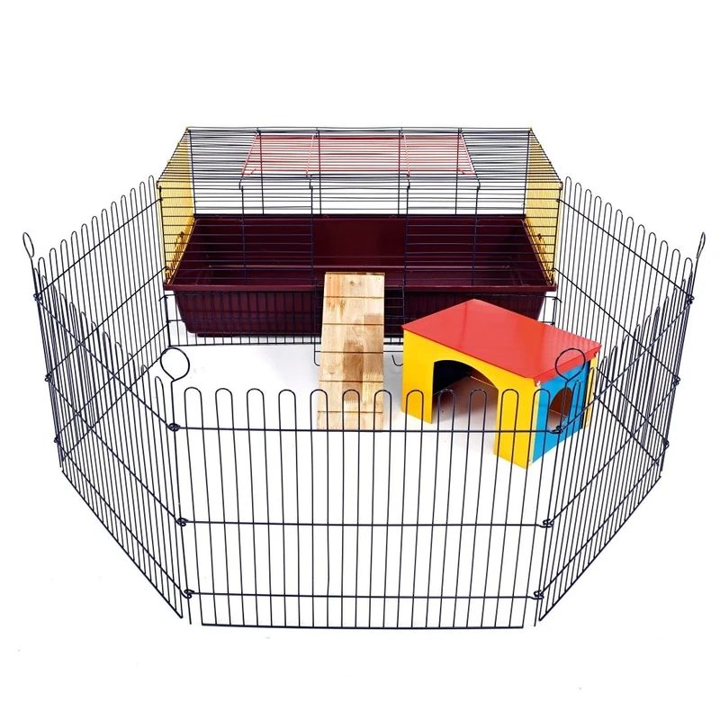 Little Friends Indoor Rabbit 100 Cage with Run: Ideal for Rabbits & Guinea Pigs