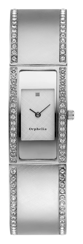 Orphelia Women's Quartz Watch with White Dial Analogue Display and Silver Stainless Steel
