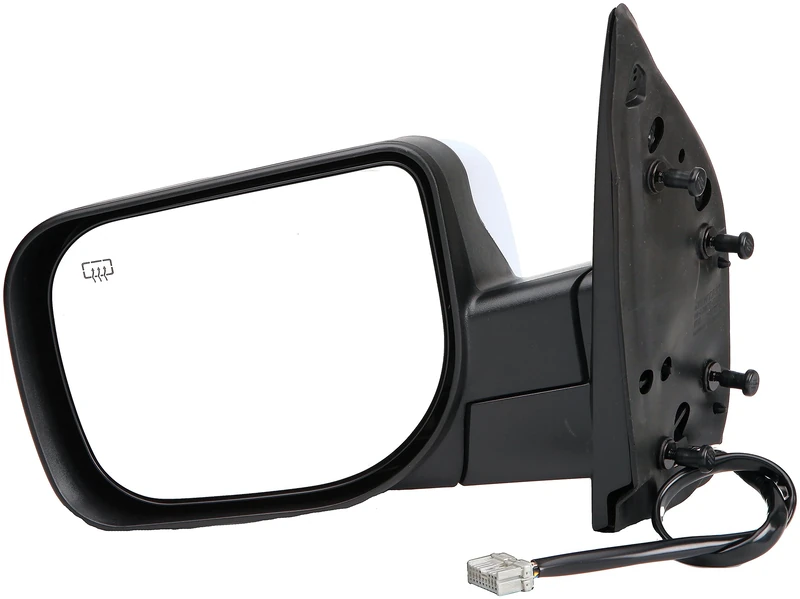 Dorman 955-1749 Driver Side Power Door Mirror - Folding for Select Nissan Models, Black and Chrome