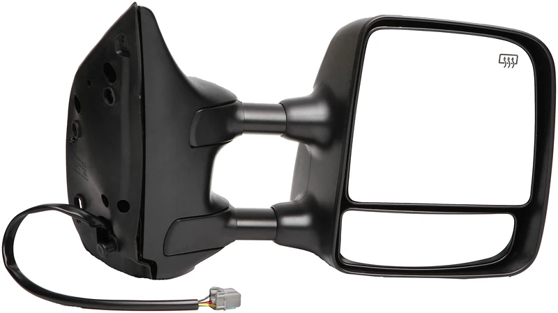 Dorman 955-1756 Passenger Side Power Door Mirror - Heated/Folding with Memory for Select Nissan Models, Black and Chrome