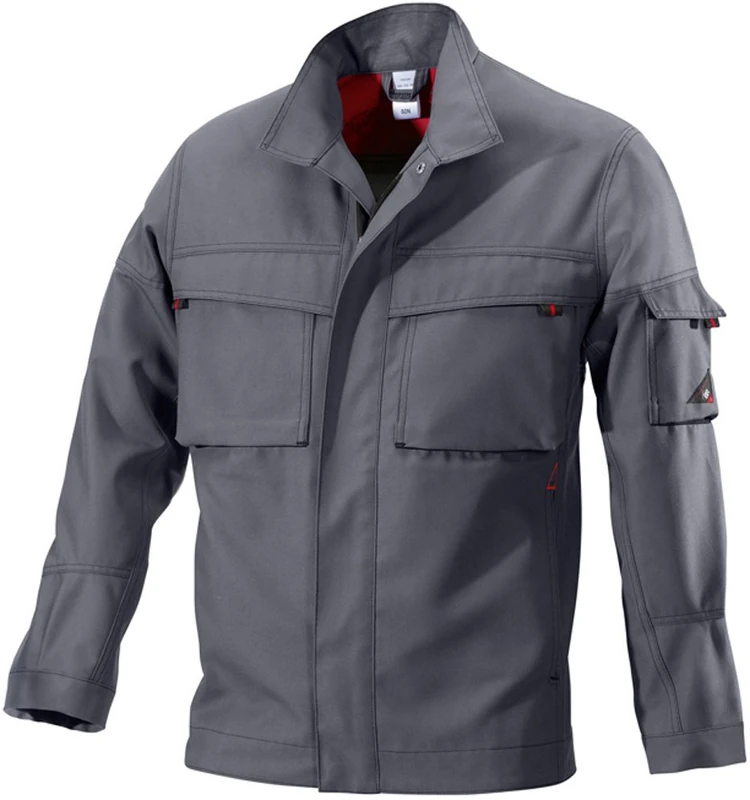 BP 1796-720-70 Work Trousers, With Double Waist Button And Elasticated Back, 305,00 G/M², Reinforced Cotton, Olive Green/Anthracite, Size 39/40L