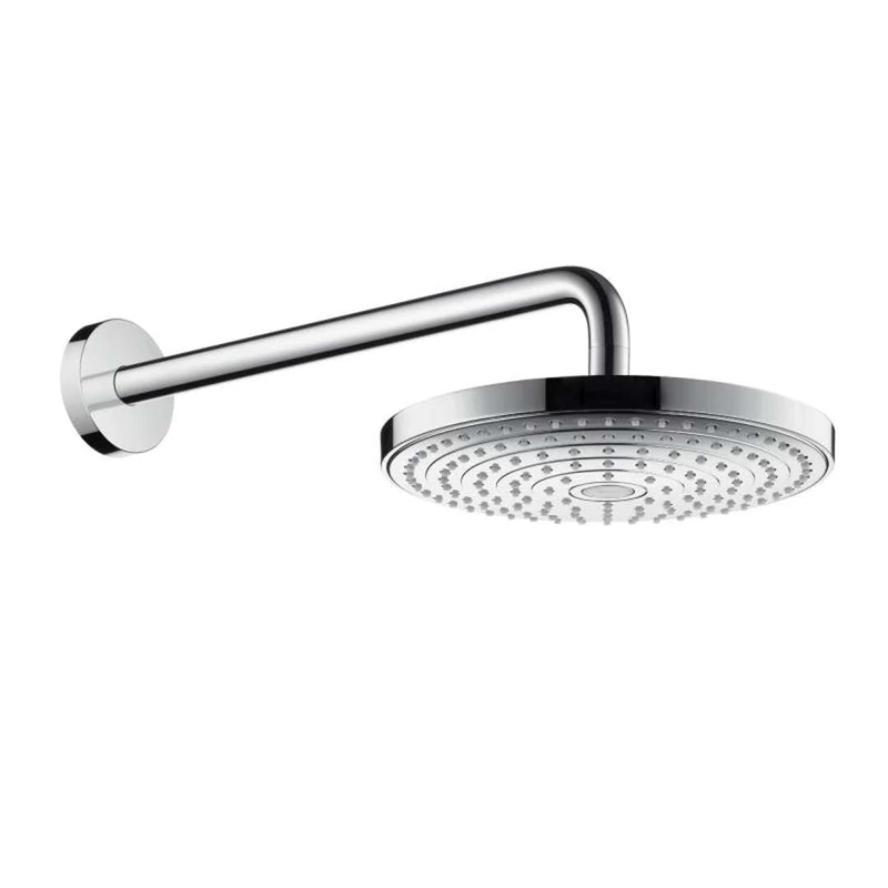hansgrohe Raindance Select S 240 overhead shower with 390 mm shower arm, 2 spray modes, chrome 26466000