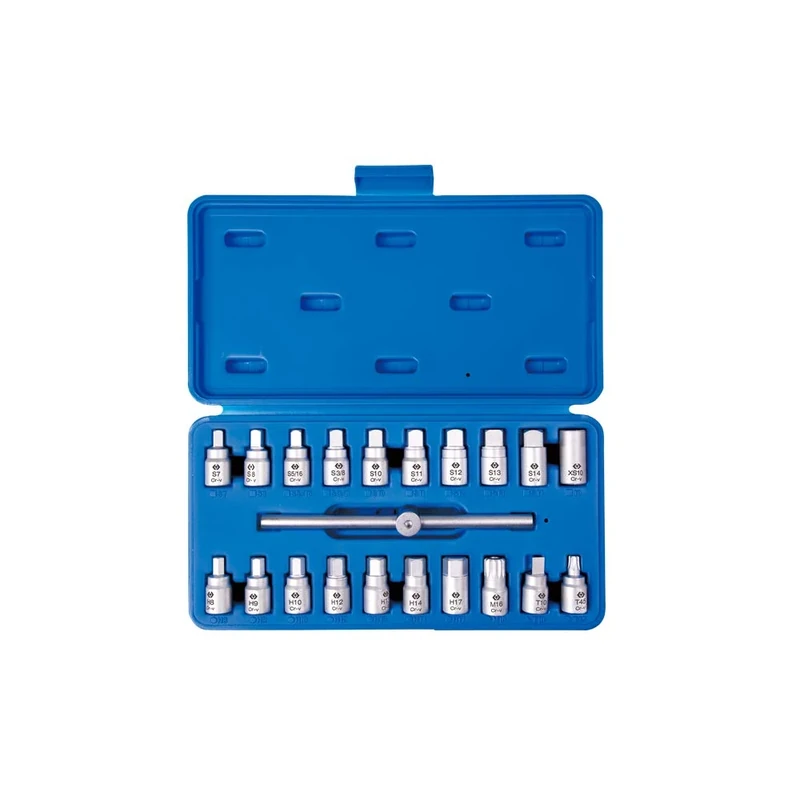 king tony 9AR11 Drain Plug Set, Pack of 21, Blau