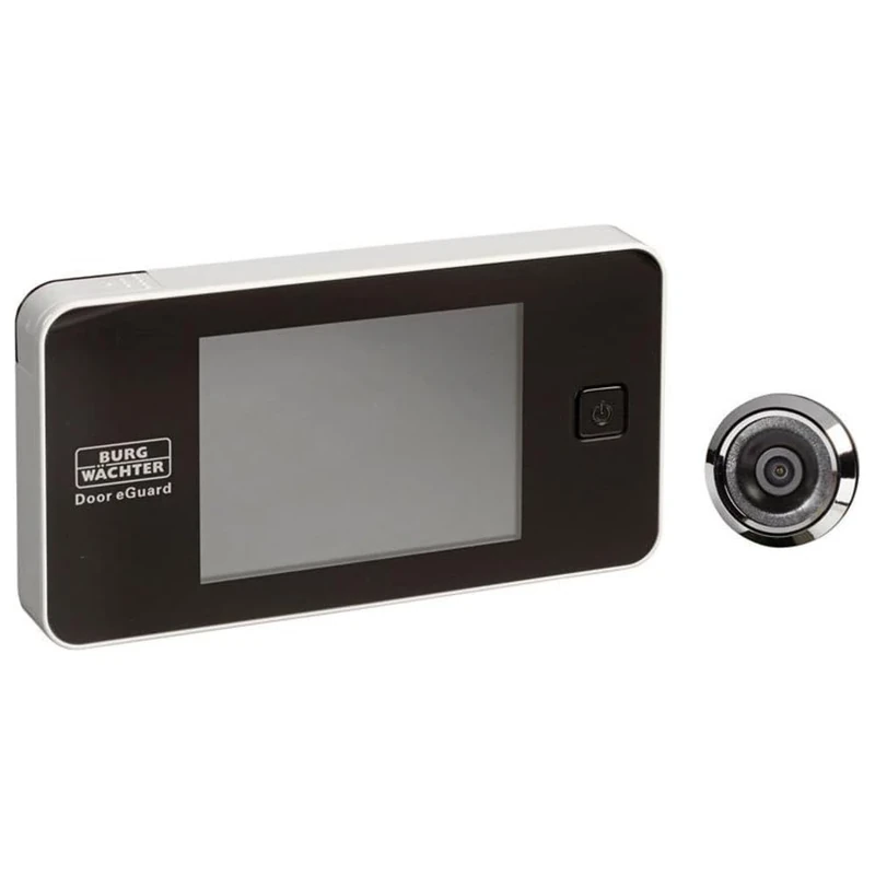Burg-Wächter Door eGuard DG 8100 Electronic Door Spyhole, Black/Silver