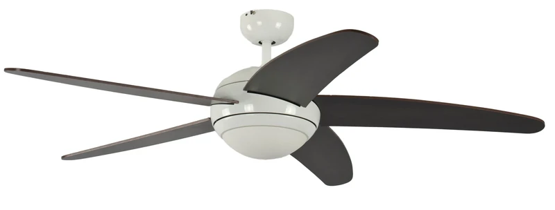 Ceiling Fan Melton White 52 inch with Light and Remote Control Blades Wanaque