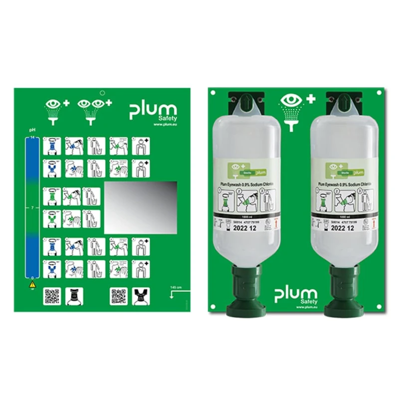 Plum 4708 Maxi Eye Wash Station with 2 Bottles - Image 1