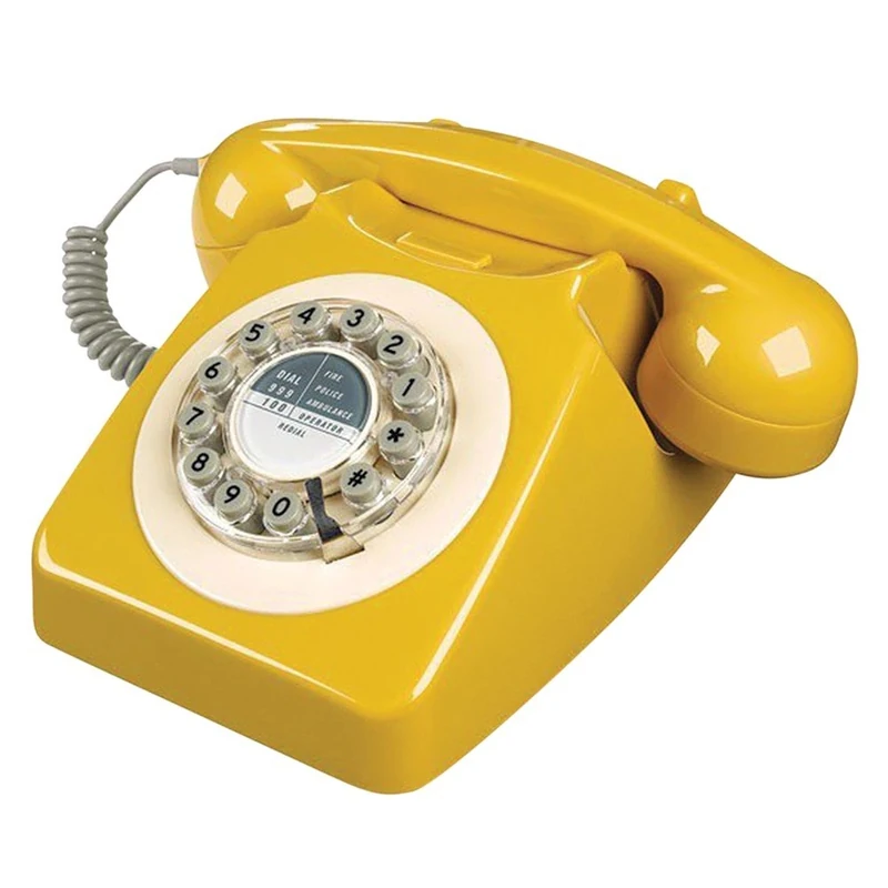 Wild and Wolf Retro 746 Telephone | English Mustard
