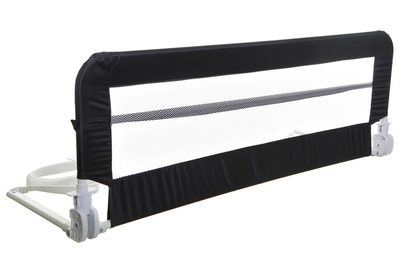 Dreambaby Harrogate Bed Rails Guard - Foldable & Portable Bed Safety Barrier - Suitable for Flat Bed Bases - Measures 109cm Wide x 45.5cm Tall - Navy Blue - Model F770