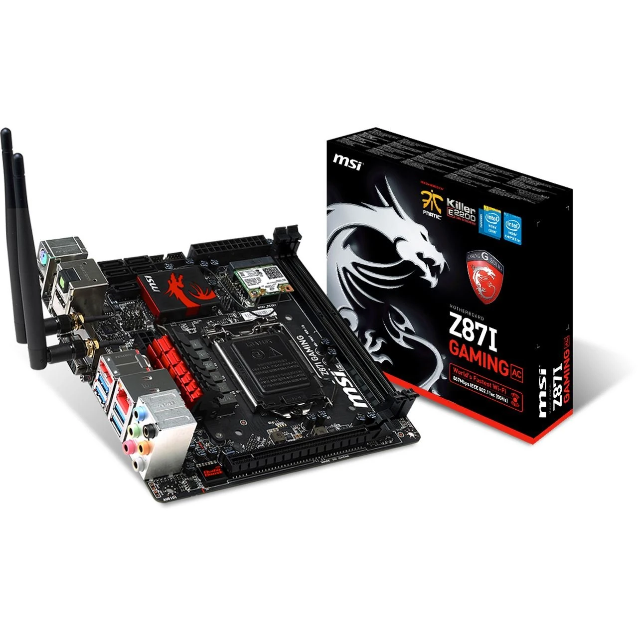 MSI Z87I-GAMING-AC Intel LGA1150 Mini ITX Motherboard (LAN, DP, HDMI, DVI)
