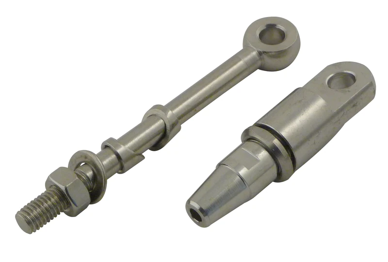 Viso FCI602NP Stainless Steel Single Hook with Bolt and Nut - Image 1
