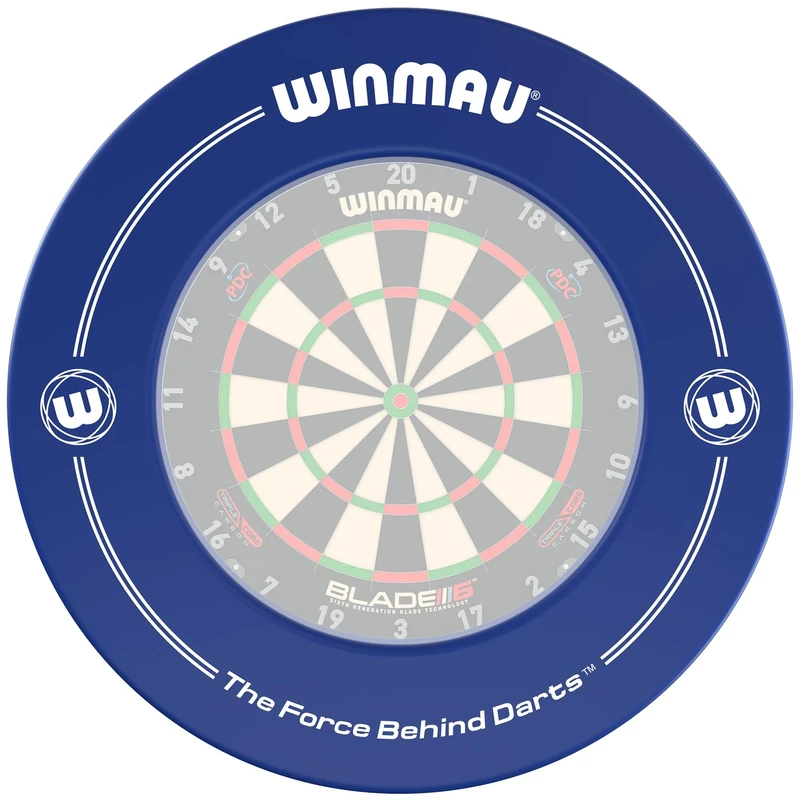 WINMAU Blue Printed Dart Board Surround Ring – Durable Backboard Wall Protector for Dartboards - Professional Darts Accessories