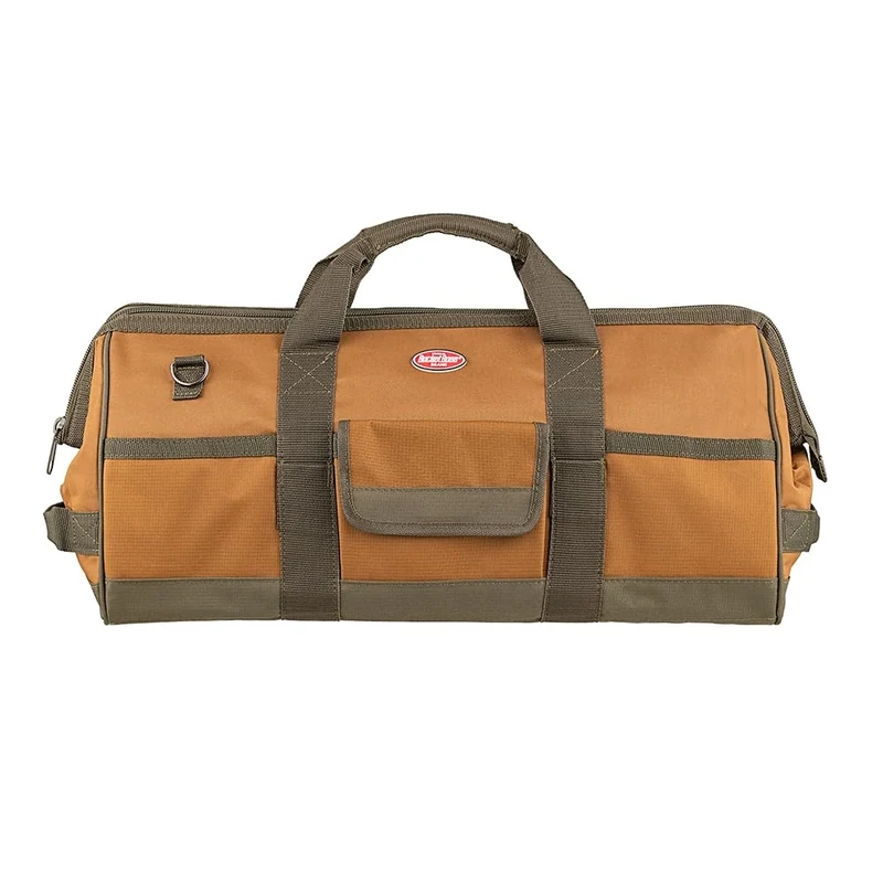 Bucket Boss 60024 Tool Bag,Longboy,16 Pocket,24X10X10,Brown