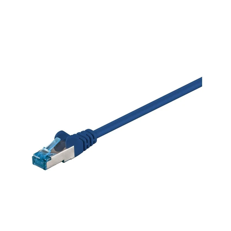 Goobay 94133 CAT 6a Patch Cable, S/FTP (PiMF), Blue, 20 m Length
