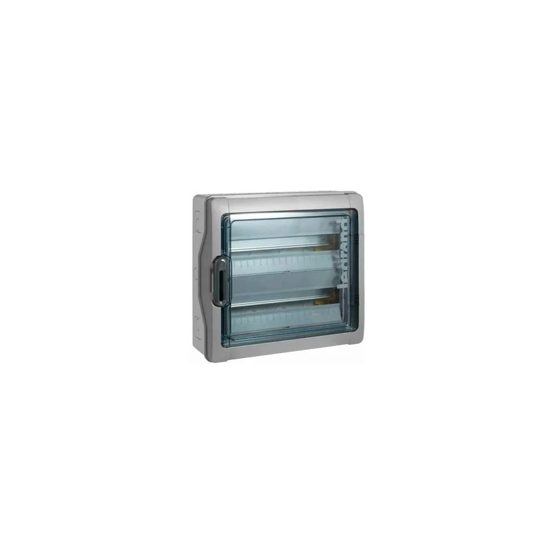 Legrand, Plexo 601986 Wet Room Distributor, Fuse Box, Surface-Mounted, IP65 - IK09, 2-Row, 36 Modules, Indoor and Outdoor Use, Retrofittable, Protection Class II, -20 to +70 °C, 432 x 448 x 161 mm