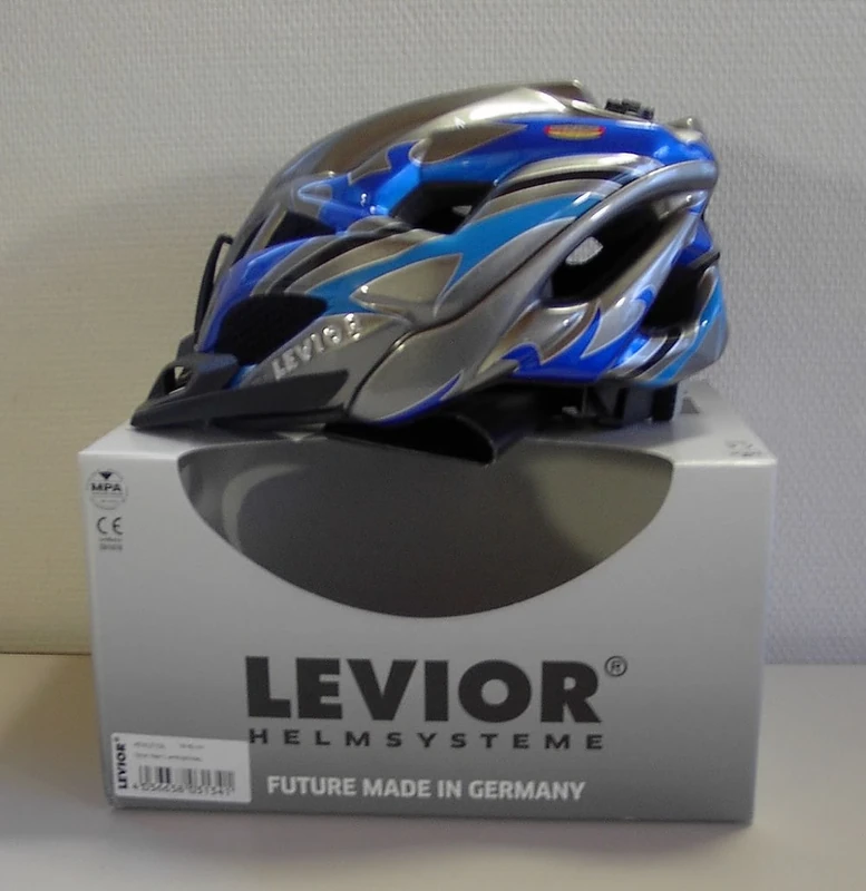 Levior Point Opus Visor Adults'Bicycle Helmet Multi-Coloured Anthrazit-Blau Glänzend Size:M-L (56-62 cm)