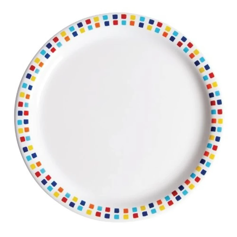 Carlisle CAKL2006174DS Spanish Tile Dinner Plates, 230mm/ 9', Pattern, Pack quantity: 48