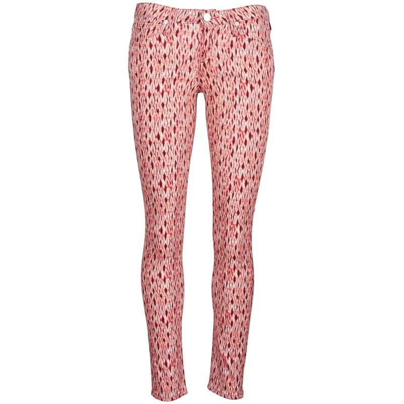 Lee Jeans Women's Scarlett Multi-Tone Digital Print Jeans, Red Pattern, W26INxL31IN