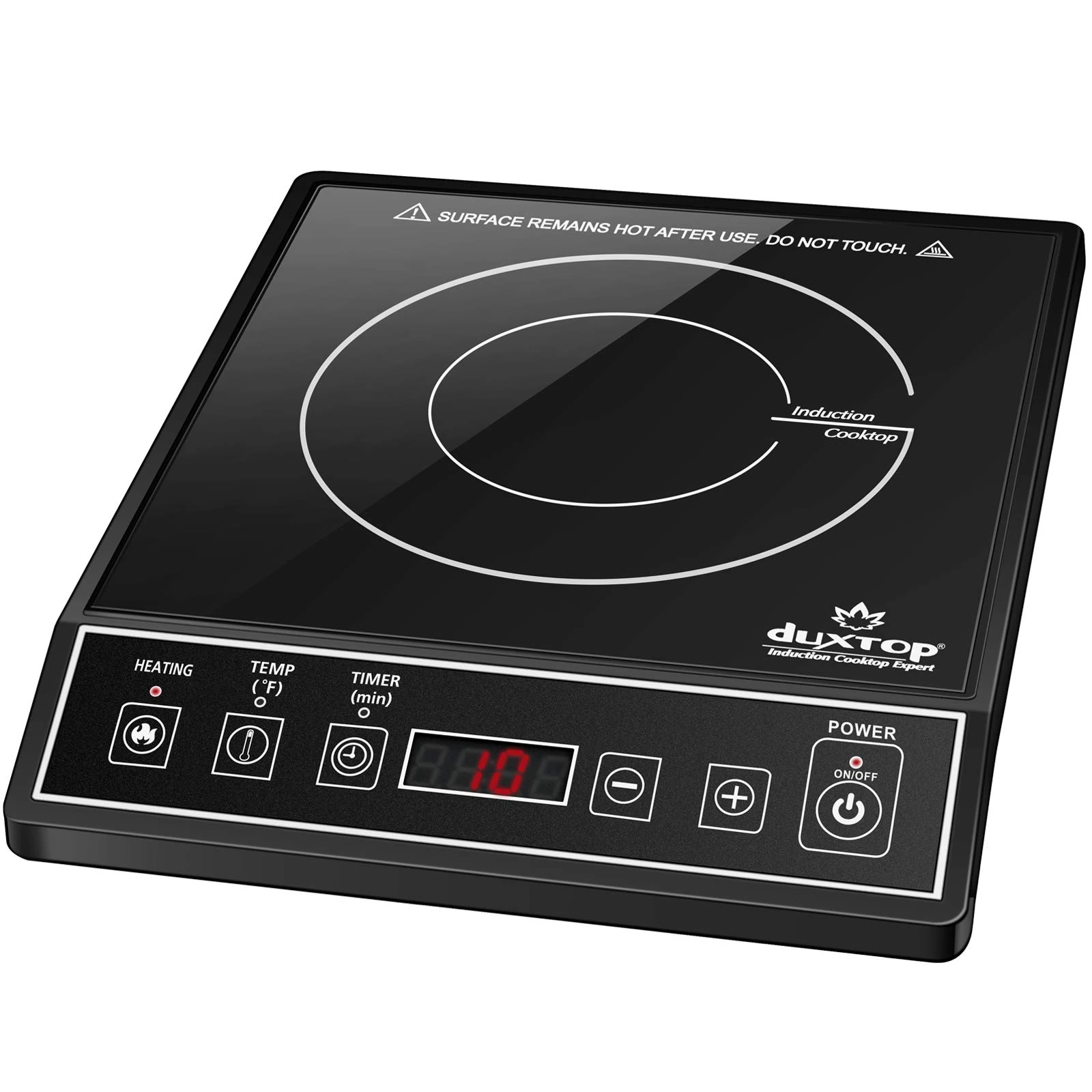 Duxtop Induction Hob, Portable Electric Hob Induction Cooktop with Sensor Touch 2100 Watts, 15 Temperature Levels, 15 Power Levels, 180 Minutes Timer Funtion, Safety Lock Design 9100MC